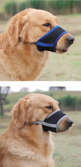 Dog Muzzle Puppy and Large Dog Anti Barking Adjustable Anti-biting Mesh Breathable Soft Pet Mouth Muzzles Straps Doggie Supplies