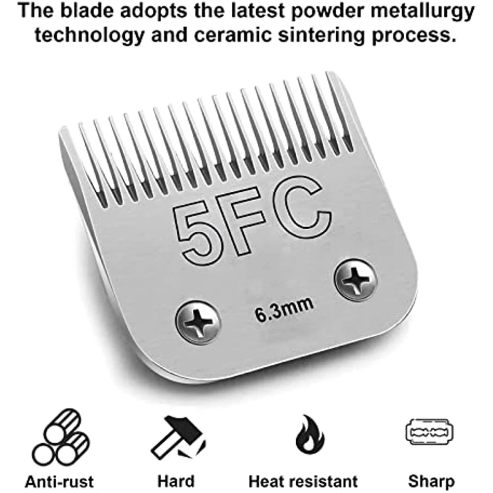 Professional Pet Clipper Blade Replacement A5 Blade Fit Most Andis Compatible with Oster A5,Wahl KM Series Clippers