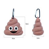 1pc Pet Poop Bag Shit-shaped Dog Cat Waste Bags Portable Dog Poop Dispenser Holder Pets Cleaning Products For Outdoor Pets