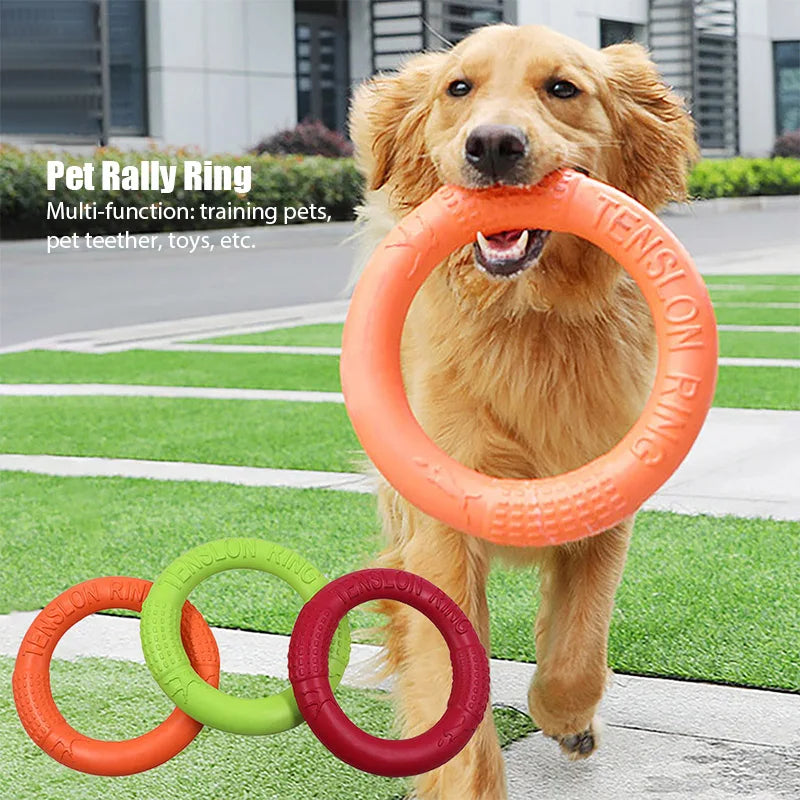 Dog Toys EVA Pet Flying Disk Training Ring Puller Anti-Bite Floating Outdoor Interactive Training Supplies Dog Toys