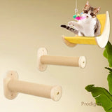 Cat Scratch Wall Furniture Mounted Hammock For Large Cats Or Kitty Wooden Climbing Tree Perches Beds Sisal Step Stairway Set