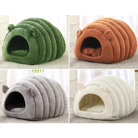 New arrival cat nest -warming house Pet puppy nest autumn and winter cat bed semi -closed pet nest