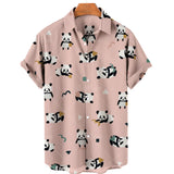 Duck 3d Print Shirts Men Fashion Hawaiian Shirt Short Sleeve Casual Beach Shirts Boys Single-Breasted Blouse Men's Clothing