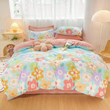 Solstice Bedding Set Duvet Cover Pillowcase Bed Linens Set Cute Yellow Gray Eye Quilt Cover Beds Flat Sheet Twin Queen King Size