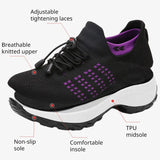 Women Walking Shoes Fashion Breathable Loafers Sneaker for Fitness Sport Comfort Casual Height Increasing Elastic Lady Trainers