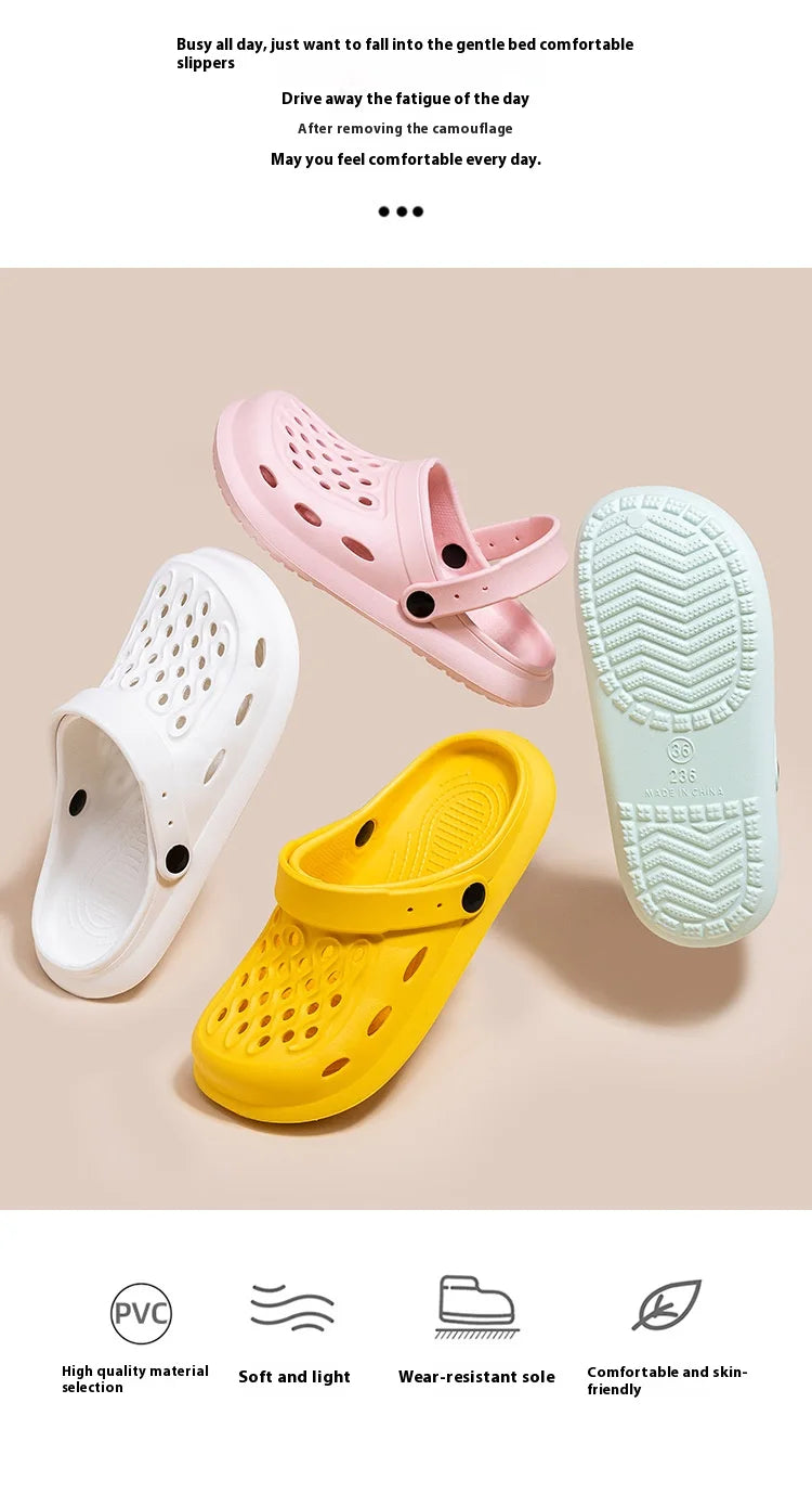 Men Beach Sandals Fashion Outdoor Clogs Comfortable Indoor Slippers Trend Men Casual Shoes Home Garden Shoes Men's Beach Sandals