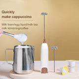 Electric Milk Frother Kitchen Drink Foamer Mixer Stirrer Coffee Cappuccino Creamer Whisk Frothy Blend Egg Beater