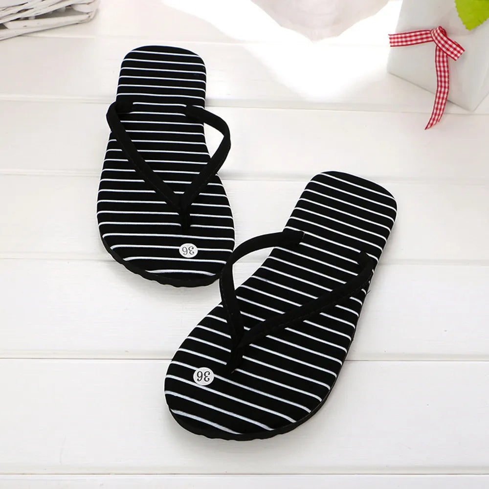 Summer New High-quality Beach Female Sandals Leopard Print Flip Flops Women Non-slip Casual Flat Slippers Polka-dot Slides Women