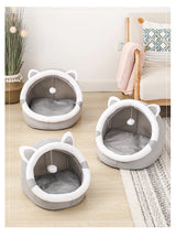 Cute Cat Bed Pet House Kitten Lounger Cushion Small Dog Tent Mat Washable Puppy Basket Cave Mat Soft for Cats House Bed Supplies