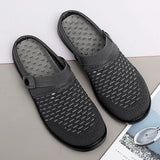 New Summer Women Men Sandals Mesh Breathable Padded Beach Flip Flops Shoes Solid Flat Bath Slippers Lighted Casual Shoes