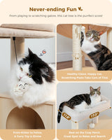 Multi-Level Cat Tree Tower with Condo Scratching Post for Cat Furniture House Cat Scratcher Cat Supplies Cat Toy