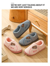 Winter Cotton Slippers for WOMEN'S Home Wear, Extra Thick and Warm, Simple and Cute Couple Winter Cotton Shoes A283