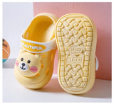 Summer Kids Slippers Sandals Hole Shoes Cute Personality Three-Dimensional Bears Soft Soles Comfortable Boys Girls Slippers