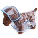 Pet Dog Puppy Transparent Rainwear Raincoat Pet Hooded Waterproof Jacket Clothes Soft PVC Small Dogs Raincoat Puppy Rain Poncho