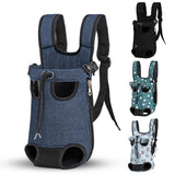 Adjustable Cat Dog Carrier Bag Pet Double Shoulder Backpack Portable Bag Outdoor Travel Camping Hiking Chest Strap Bag