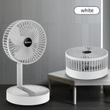 Stand Fan, 6 Inch Folding Portable Telescopic Floor/USB  with  Rechargeable Battery,3 Speeds Super Quiet Adjustable Height