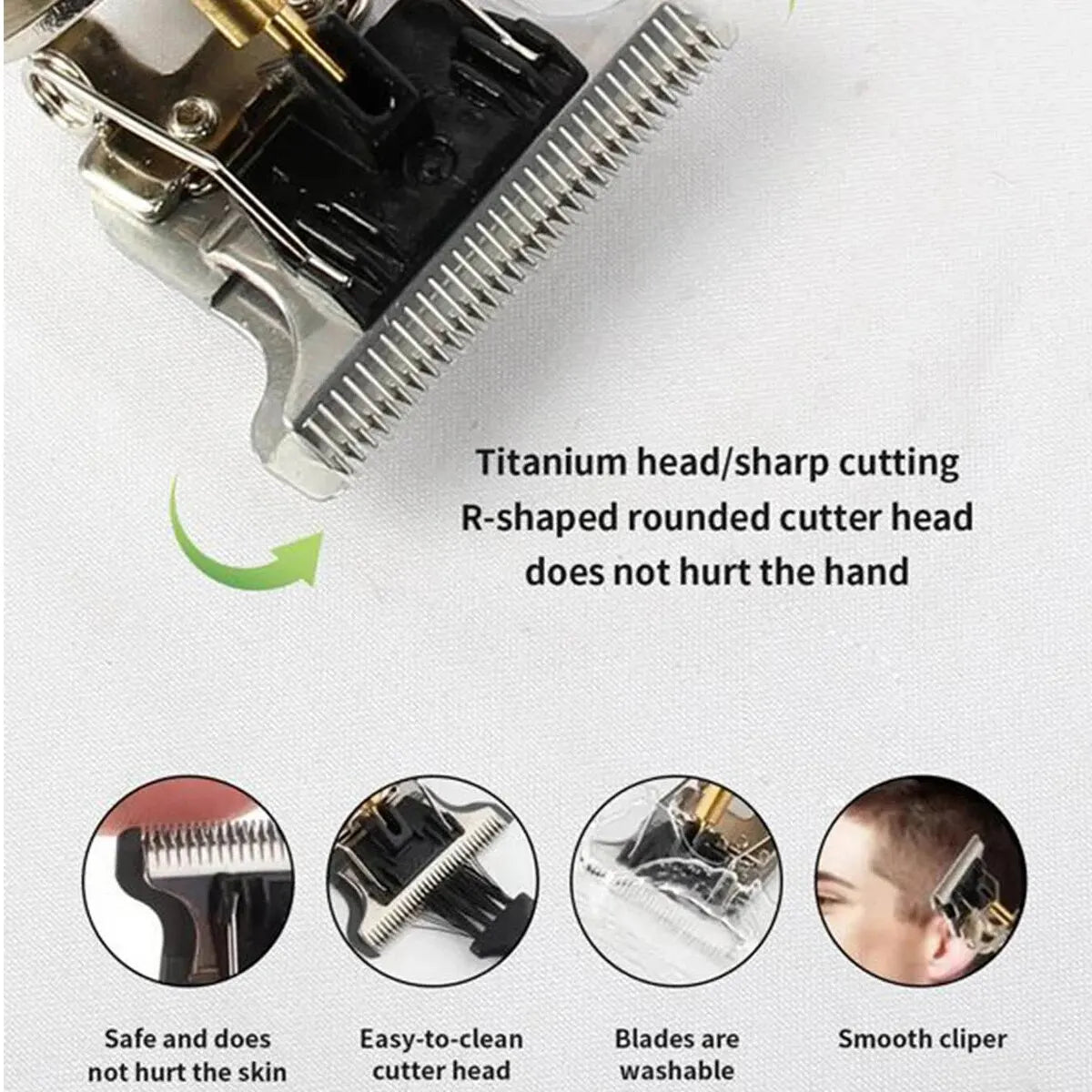 T9 LCD Electric Hair Clipper Oil Shaving Head Electric Pusher Carving Electric Shaver Rechargeble Hair Trimmer for Men Care