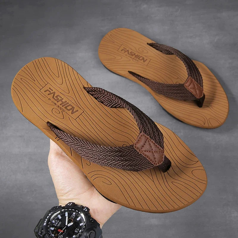 Jumpmore Shoes Men Flip Flops Fashion Mens Sandals Outdoor Soft Summer Slippers Size 39-45