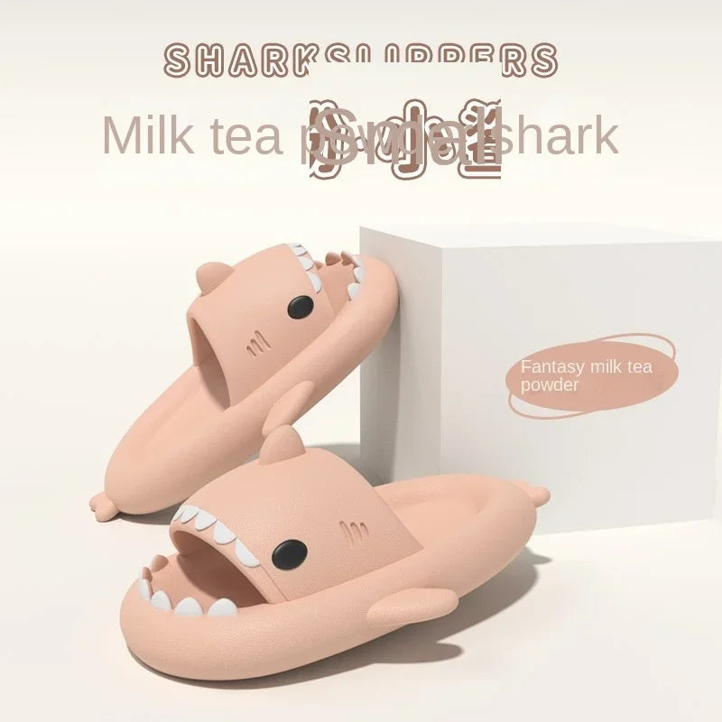 Shark gradient slippers women, summer little fairy, couple cute, ins, wear trendy men's sandals