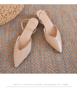 Women's Pointed Toe High Heels Sandals Summer 2024 Sexy Woman Shoes Fashion Decoration Party Wedding Slingback Woman Pumps