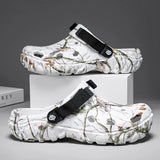 Summer Outdoor Beach Sandals Men Clogs Shoe Women Slippers Camouflage Platform Aqua Shoes Soft EVA Indoor Home Slides Flip Flops