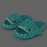 Luminous Shark Slippers Man Women Lantern Fish Slides Glowing Sandals Summer Adults Outdoor Beach Thick Sole Flip Flops