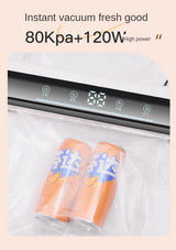 New 2024 Kitchen Vacuum Sealer Food Packaging Bag Sealer Snack Fruit Meat Degasser Home-appliance Sealer Plastic Bags