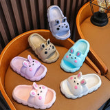 Children's Slippers Kids Summer Girls Cartoon Bunny Non-Slip Soft Soles For Children Indoor Home Boys Toddler Baby Sandals