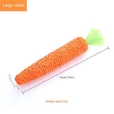 Cat Toys Carrot Pet Toys Durable Cotton Rope Woven Puppy Chew Toys for Cats Molar Cleaning Teeth Pet Supplies Cat Accessories