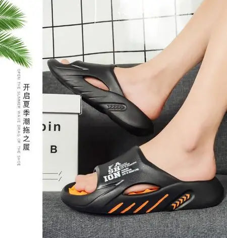 Summer Massage Slippers for Men Sides Indoor Outdoor Sandals Beach Casual Shoes Soft Sole Slides Men Flip-flops Men's Sandals