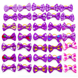 10/20/30PCS Pet Hair Accessories Bows Puppy  Grooming Bows Mix Colours Decorate Hair for Small Dog Hair Rubber Band Dog Supplier