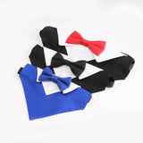 Formal Pet British Wedding Party Suit Scarf Bow Tie Collar Dog Triangle Towel Saliva Towel Pet Clothes Decoration Accessories