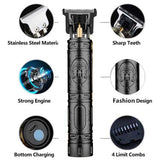 T9 Men's Hair Trimmer Professional Fader Home Travel Cordless Razor Cool Buddha Haircut Set For Daylife And Holiday