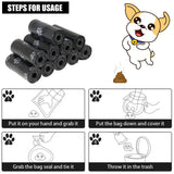 24/40 Rolls Pet Poop Bags 15 Bags/Roll Disposable Dog Eco Waste Bags with Dispenser Leak-Proof Outdoor Clean Pets Supplies New