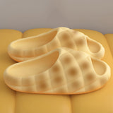 Milk Yellow Bread Slippers Women Fashion Creativity Thick Sole Slippers Women Anti Slip Soft Cute Fun Bread Sandals Girl Summer