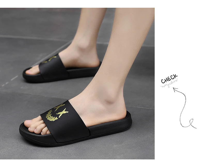 High Quality Imp Hot Sale Summer New 2023 Men's Fashion Slippers Lightweight and Comfortable Youth Going Out Trend Slippers