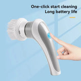 3-in-1 Electric Cleaning Brush Multi-functional USB Rechargeable Electric Rotary Scrubber Household Appliances Cleaning Gadget