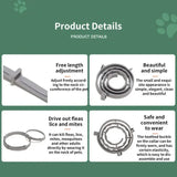 Anti Flea and Tick Collar for Cat and Dog, Retractable Collar for Puppy, Large Dogs Accessories,Pet 8Month Protection