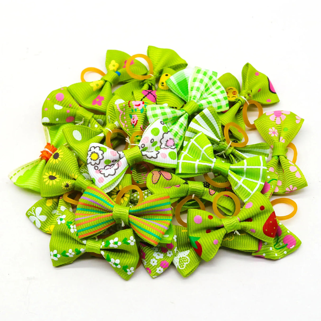 10/20/30PCS Pet Hair Accessories Bows Puppy  Grooming Bows Mix Colours Decorate Hair for Small Dog Hair Rubber Band Dog Supplier