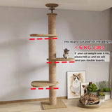 Highly Customizable Wooden Cat Climbing Frame Tree Tower Sisal Rope Hammock Cat Bed Multiple Platforms For Cat Scratching Post