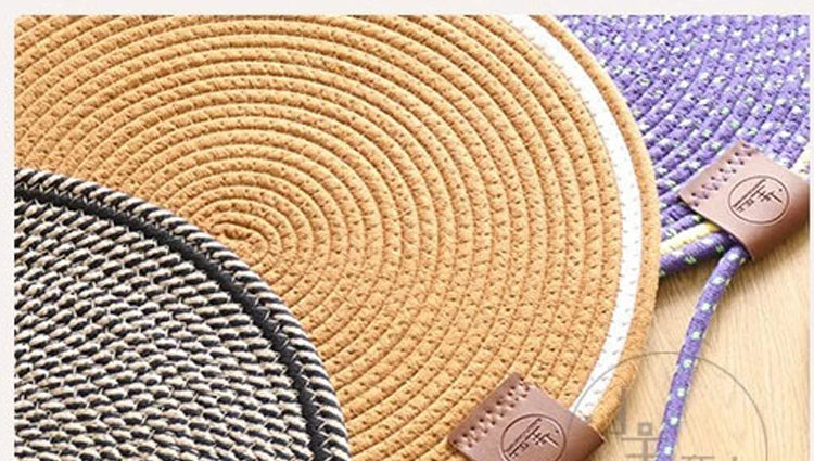 Cotton Rope Cat Scratching Post Mat Cat Scratcher Tool Funny Cat Toys for Grinding Claws Wear-Resistant Cat Scraper Pet Product