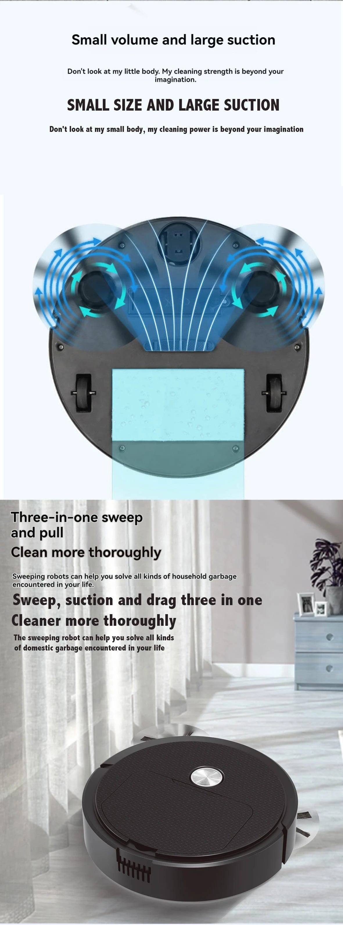 Intelligent Sweeping Robot Household Cleaning Machine Sweeping Dragging and Suction Integrated Machine Sweeping Robot