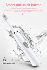 Electric Toothbrush for Adults Soft DuPont Bristle Portable Battery Endurance IPX6 Waterproof Intelligent Effective Oral Care