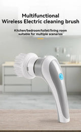 3-in-1 Electric Cleaning Brush Multi-functional USB Rechargeable Electric Rotary Scrubber Household Appliances Cleaning Gadget