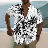 2024 Coconut Tree Shirts For Men 3d Printed Men's Hawaiian Shirt Beach 5xl Short Sleeve Fashion Tops Tee Shirt Man Blouse Camisa