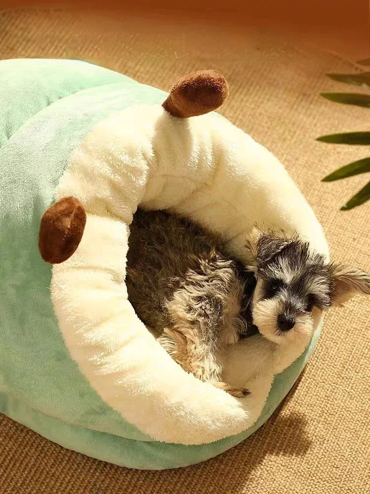 Soft Dog Bed Sofa Warm Plush Pet Kennel for Small Medium Dogs Cats Teddy Sleeping Nest Cozy Puppy Cave House Dog Accessories