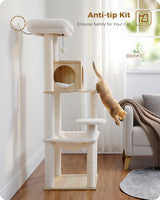 Multi-Level Cat Tree Tower with Condo Scratching Post for Cat Furniture House Cat Scratcher Cat Supplies Cat Toy