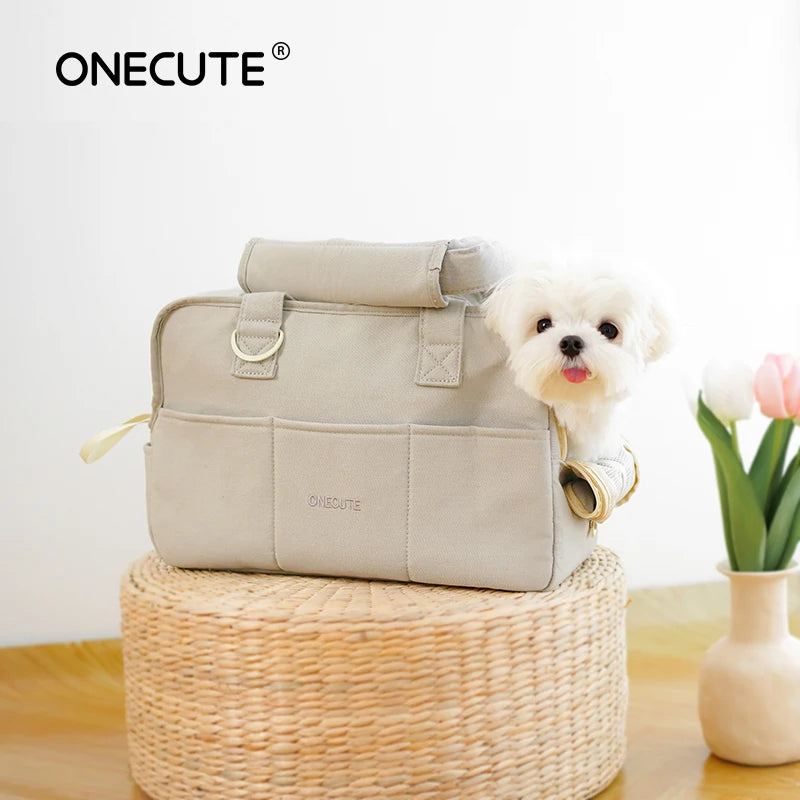 Portable Pet Carrier Bag Puppy Dog Messenger Shoulder Bags Mat Breathable Load Without Mat Outdoor Transport Bag