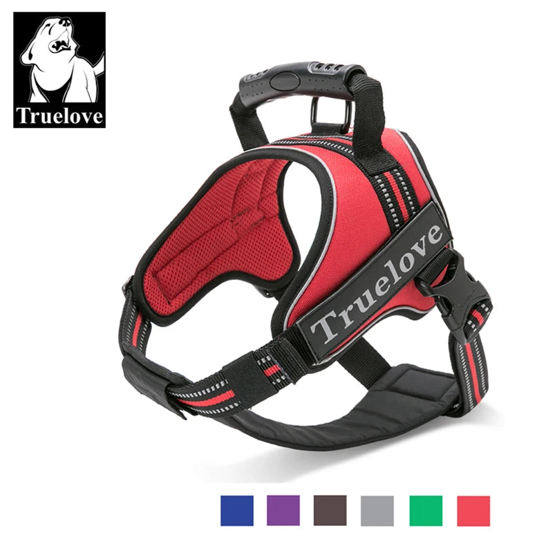 Truelove Dog Harness No-Pull Reflective Stitching Ensure Two Ways Using Explosion-proof Outdoor Adventure Big Dog Puppy TLH5753