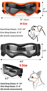 ATUBAN Dog Goggles Small Breed, Dog Sunglasses for Small Breed UV Protection Eyewear for Small Dog puppy Outdoor Riding Driving